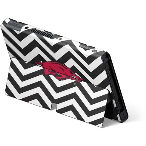 University of Arkansas-Fayetteville Chevron Print Nintendo Switch OLED (2021) Skin