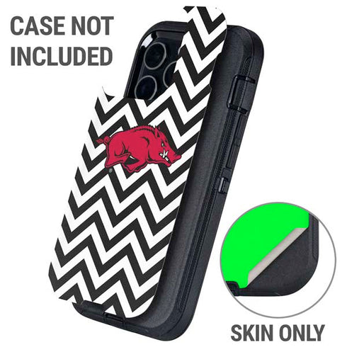 University of Arkansas-Fayetteville Chevron Print Otterbox Defender iPhone Skin