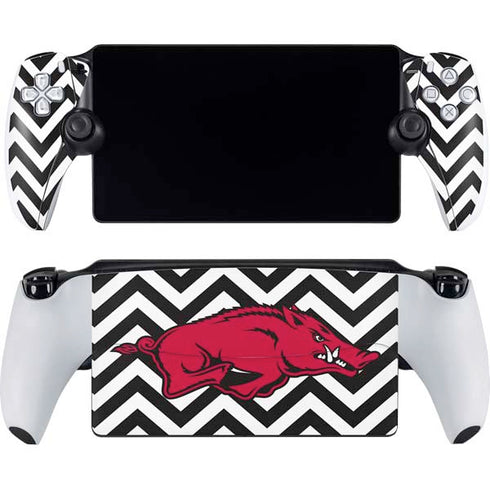University of Arkansas-Fayetteville Chevron Print PlayStation Portal Remote Player Skin