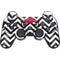 University of Arkansas-Fayetteville Chevron Print PS3 Dual Shock wireless controller Skin
