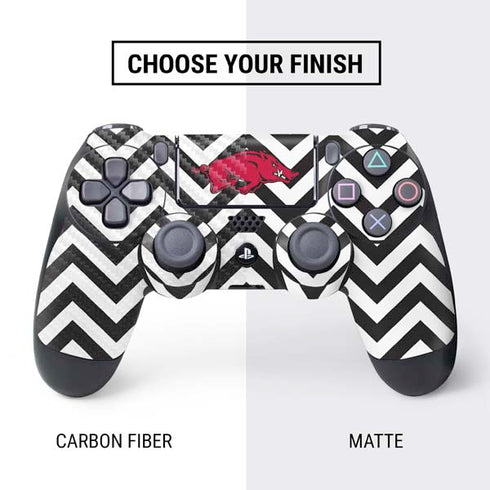 University of Arkansas-Fayetteville Chevron Print PS4 Controller Skin