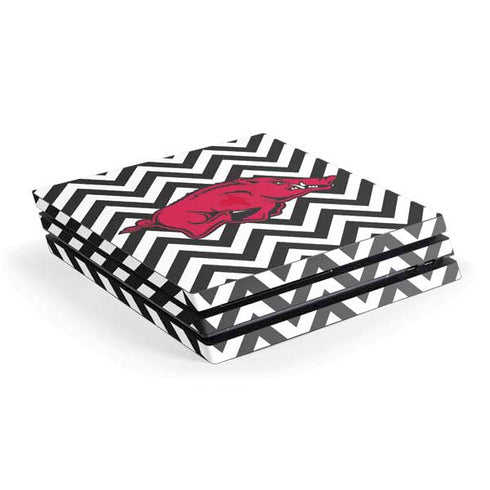 University of Arkansas-Fayetteville Chevron Print PS4 Pro Console Skin