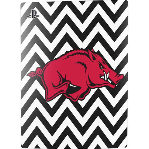 University of Arkansas-Fayetteville Chevron Print PS5 Digital Edition Console Skin