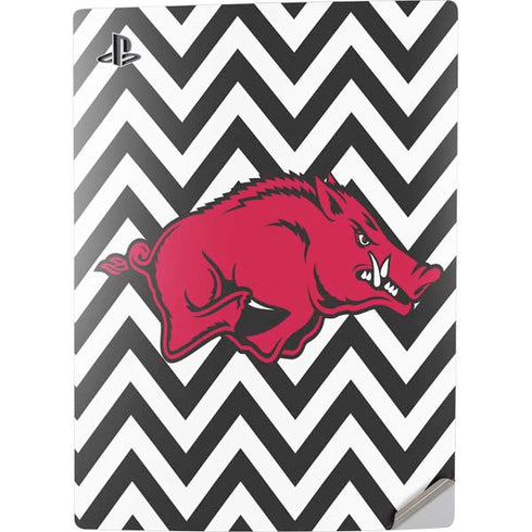 University of Arkansas-Fayetteville Chevron Print PS5 Digital Edition Console Skin