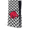University of Arkansas-Fayetteville Chevron Print PS5 Slim Disk Console Skin