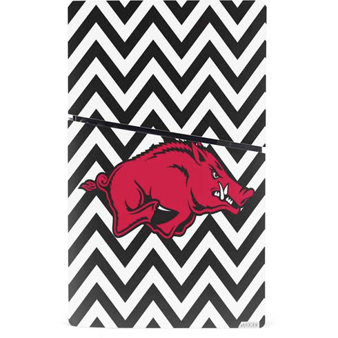 University of Arkansas-Fayetteville Chevron Print PS5 Slim Digital Edition Bundle Skin