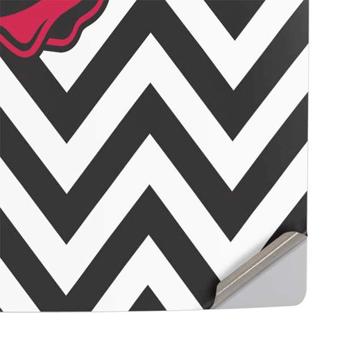 University of Arkansas-Fayetteville Chevron Print PS5 Slim Digital Edition Console Skin