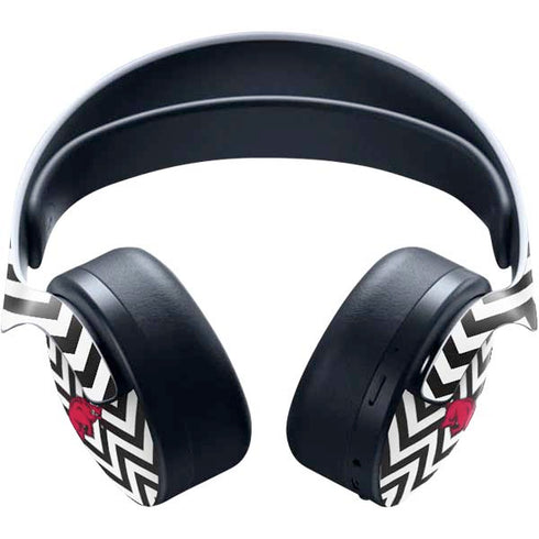 University of Arkansas-Fayetteville Chevron Print PULSE 3D Wireless Headset for PS5 Skin
