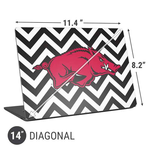 University of Arkansas-Fayetteville Chevron Print Universal Laptop 14in (11.4 x 8.2in) Skin