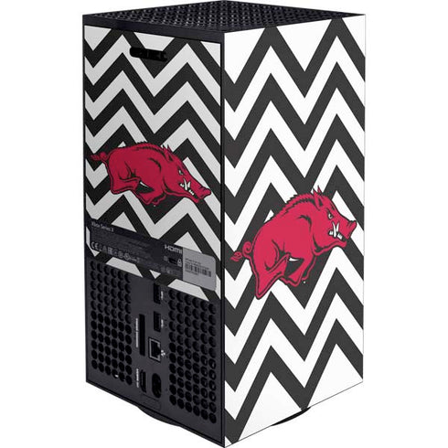 University of Arkansas-Fayetteville Chevron Print Xbox Series X Bundle Skin
