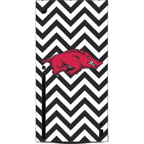 University of Arkansas-Fayetteville Chevron Print Xbox Series X Console Skin