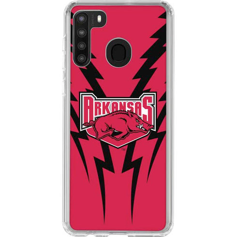 University of Arkansas-Fayetteville Razorbacks Galaxy A21 Clear Case