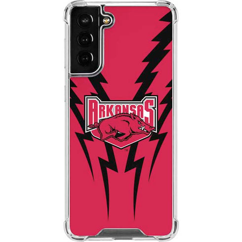 University of Arkansas-Fayetteville Razorbacks Galaxy S21 FE Clear Case