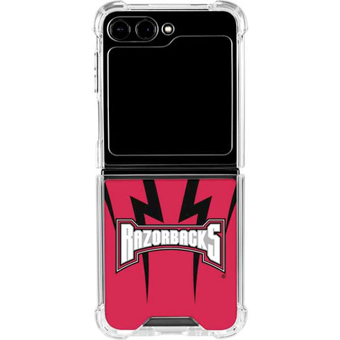 University of Arkansas-Fayetteville Razorbacks Galaxy Z Flip5 5G Clear Case