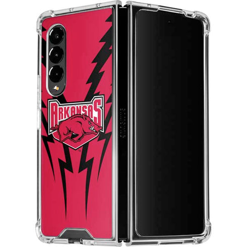 University of Arkansas-Fayetteville Razorbacks Galaxy Z Fold4 5G Clear Case