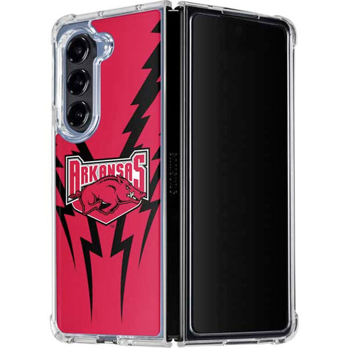University of Arkansas-Fayetteville Razorbacks Galaxy Z Fold5 5G Clear Case