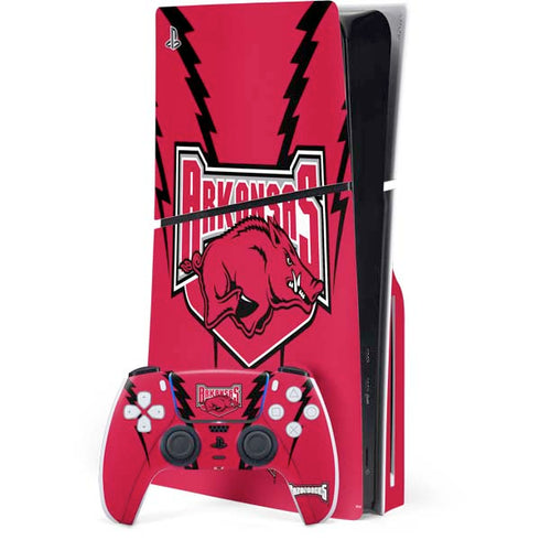 University of Arkansas-Fayetteville Razorbacks PS5 Slim Disk Bundle Skin