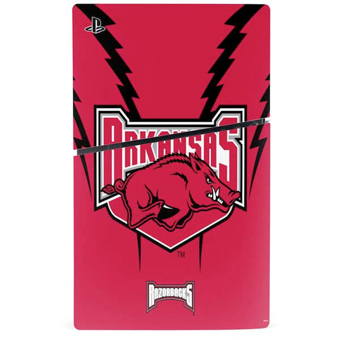University of Arkansas-Fayetteville Razorbacks PS5 Slim Disk Console Skin