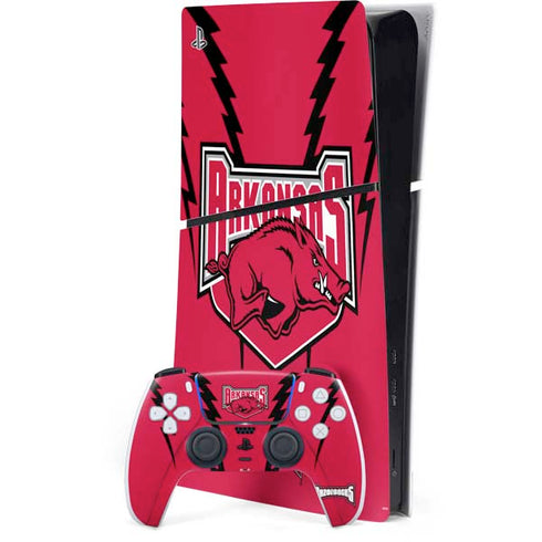 University of Arkansas-Fayetteville Razorbacks PS5 Slim Digital Edition Bundle Skin