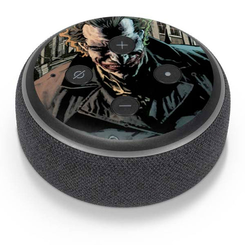 DC Comics The Joker Walking Dark Grounds Comic Art By Lee Bermejo Amazon Echo Dot Skin