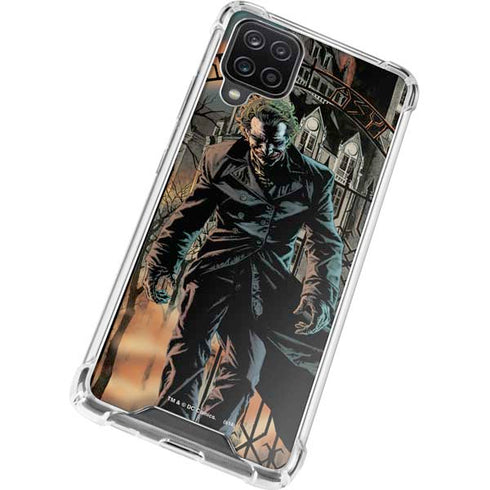 DC Comics The Joker Walking Dark Grounds Comic Art By Lee Bermejo Galaxy A12 Clear Case