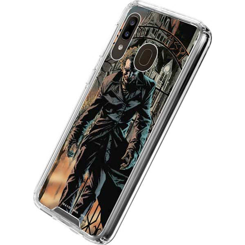 DC Comics The Joker Walking Dark Grounds Comic Art By Lee Bermejo Galaxy A30 Clear Case
