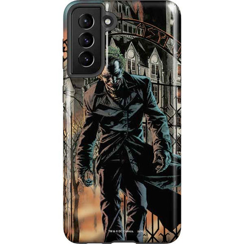 DC Comics The Joker Walking Dark Grounds Comic Art By Lee Bermejo Galaxy S21 Plus 5G Pro Case