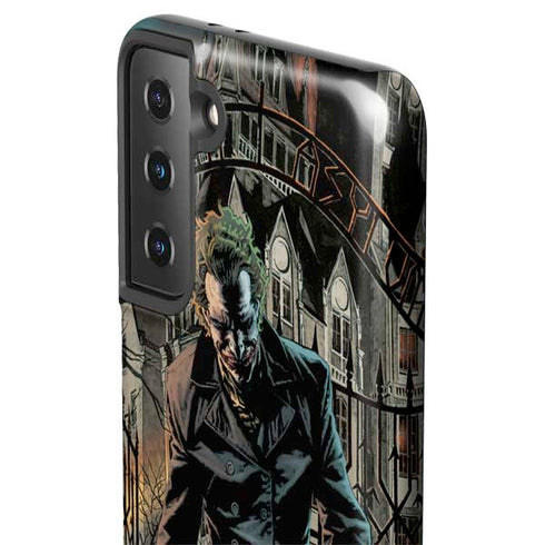 DC Comics The Joker Walking Dark Grounds Comic Art By Lee Bermejo Galaxy S21 Plus 5G Pro Case
