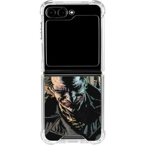 DC Comics The Joker Walking Dark Grounds Comic Art By Lee Bermejo Galaxy Z Flip5 5G Clear Case