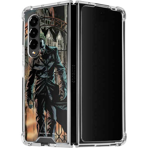 DC Comics The Joker Walking Dark Grounds Comic Art By Lee Bermejo Galaxy Z Fold4 5G Clear Case