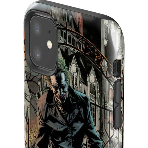 DC Comics The Joker Walking Dark Grounds Comic Art By Lee Bermejo iPhone 11 Impact Case