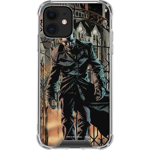 DC Comics The Joker Walking Dark Grounds Comic Art By Lee Bermejo iPhone 12 Clear Case