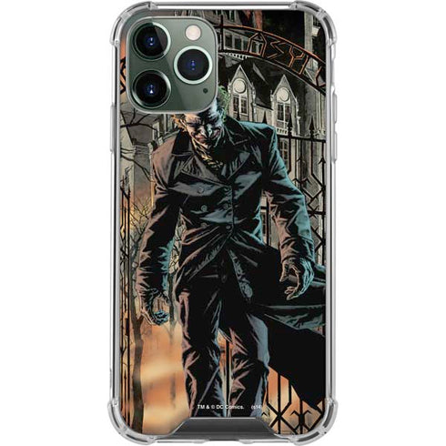 DC Comics The Joker Walking Dark Grounds Comic Art By Lee Bermejo iPhone 12 Pro Clear Case