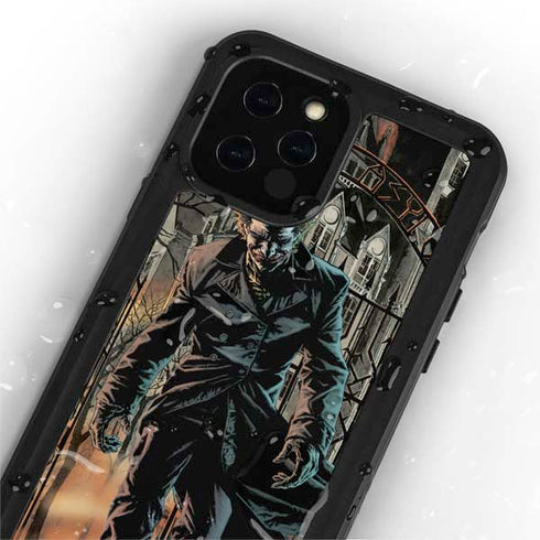DC Comics The Joker Walking Dark Grounds Comic Art By Lee Bermejo iPhone 12 Pro Waterproof Case