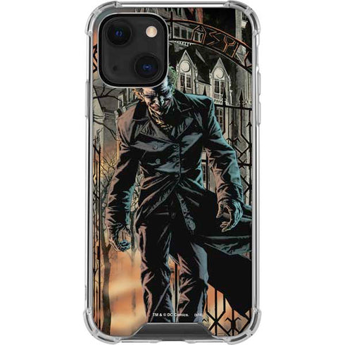 DC Comics The Joker Walking Dark Grounds Comic Art By Lee Bermejo iPhone 14 Plus Clear Case