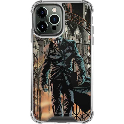 DC Comics The Joker Walking Dark Grounds Comic Art By Lee Bermejo iPhone 15 Pro Max Clear Case