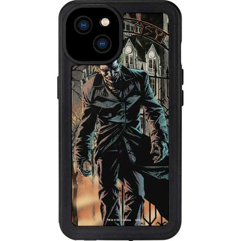 DC Comics The Joker Walking Dark Grounds Comic Art By Lee Bermejo iPhone 15 Plus Waterproof Case