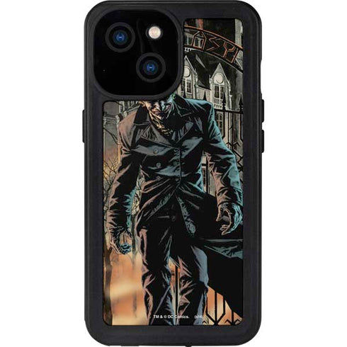 DC Comics The Joker Walking Dark Grounds Comic Art By Lee Bermejo iPhone 15 Waterproof Case