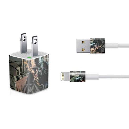 DC Comics The Joker Walking Dark Grounds Comic Art By Lee Bermejo iPhone Charger (5W USB) Skin