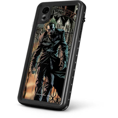 DC Comics The Joker Walking Dark Grounds Comic Art By Lee Bermejo iPhone XR Waterproof Case
