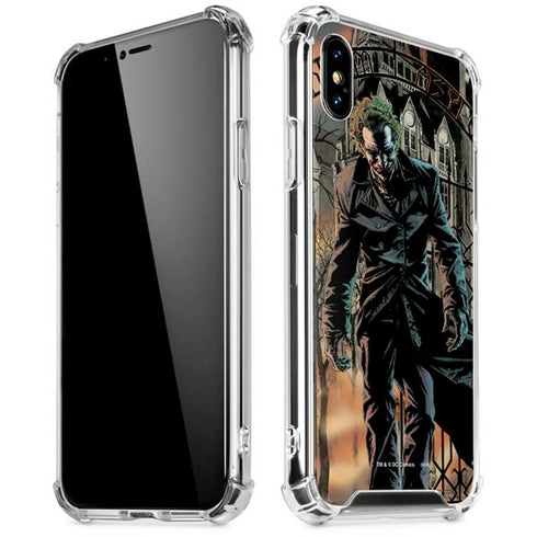 DC Comics The Joker Walking Dark Grounds Comic Art By Lee Bermejo iPhone XS Max Clear Case