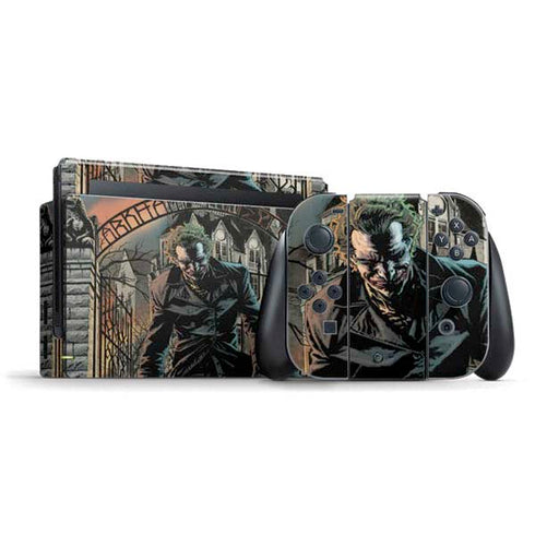 DC Comics The Joker Walking Dark Grounds Comic Art By Lee Bermejo Nintendo Switch Bundle Skin