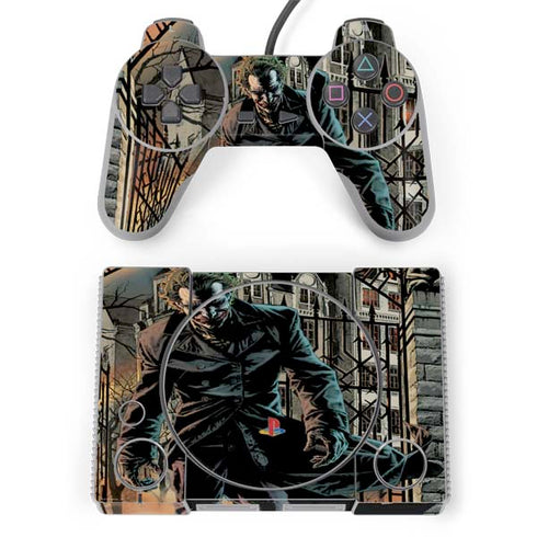 DC Comics The Joker Walking Dark Grounds Comic Art By Lee Bermejo PlayStation Classic Bundle Skin