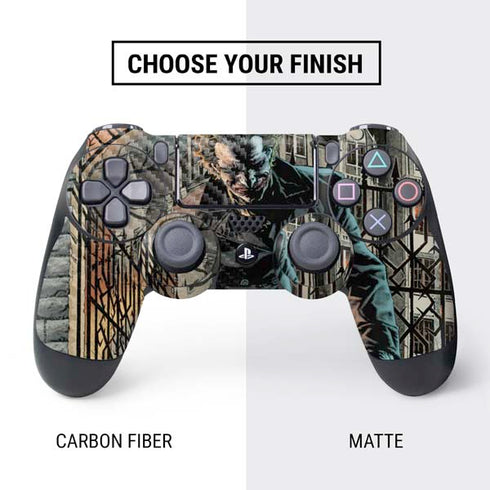 DC Comics The Joker Walking Dark Grounds Comic Art By Lee Bermejo PS4 Controller Skin