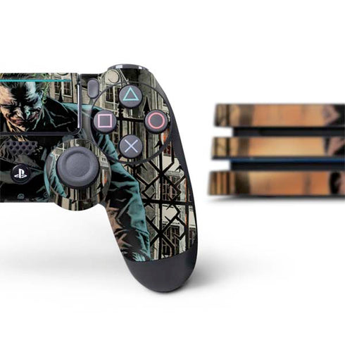 DC Comics The Joker Walking Dark Grounds Comic Art By Lee Bermejo PS4 Pro Bundle Skin