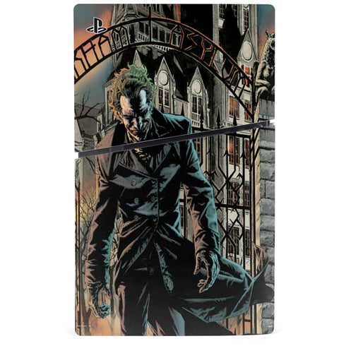 DC Comics The Joker Walking Dark Grounds Comic Art By Lee Bermejo PS5 Slim Disk Bundle Skin
