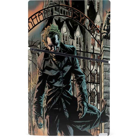 DC Comics The Joker Walking Dark Grounds Comic Art By Lee Bermejo PS5 Slim Digital Edition Console Skin