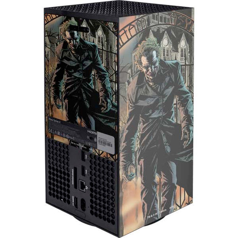 DC Comics The Joker Walking Dark Grounds Comic Art By Lee Bermejo Xbox Series X Console Skin
