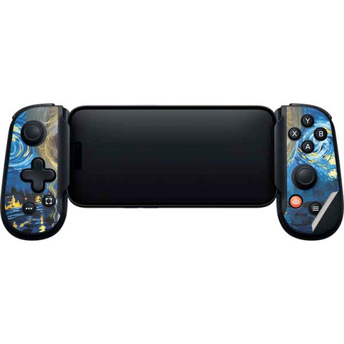 Artist Alice in Van Gogh Starry Night by Jasmine Becket-Griffith Backbone One for iPhone Game Controller Skin