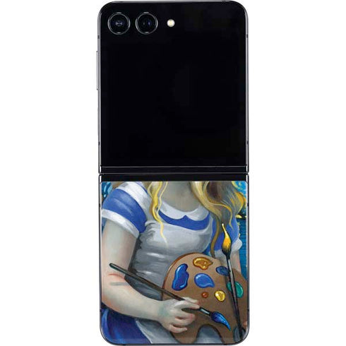 Artist Alice in Van Gogh Starry Night by Jasmine Becket-Griffith Galaxy Z Flip5 5G Skin